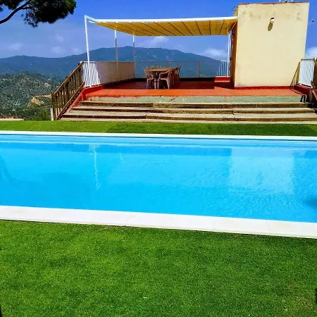 With 6 Bedrooms In With Wonderful Sea View Private Pool Enclosed Garden *
